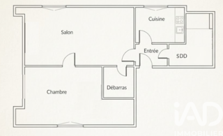  Appartement � vendre 2 pi�ces 47 m�