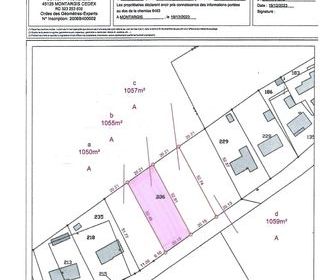  Terrain � vendre 1055 m�