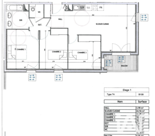  Appartement � vendre 4 pi�ces 71 m�