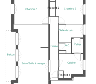  Appartement � vendre 3 pi�ces 70 m�