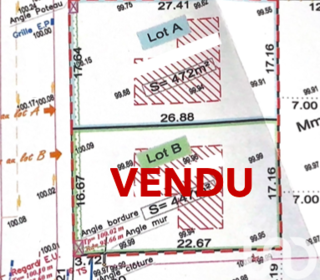  Terrain � vendre 472 m�