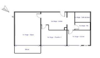  Appartement � vendre 3 pi�ces 50 m�