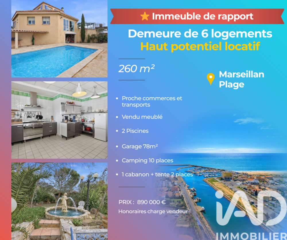 � vendre  Maison Marseillan (34340)