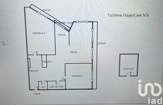  Appartement � vendre 3 pi�ces 74 m�