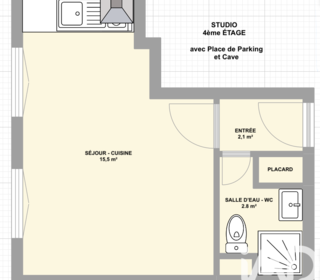  Appartement � vendre 1 pi�ce 20 m�