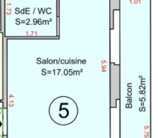  Appartement � vendre 1 pi�ce 20 m�