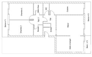  Appartement � vendre 4 pi�ces 83 m�