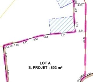  Terrain � vendre 803 m�