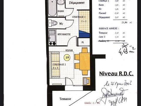   Vente Appartement 1 pi�ce Appartement - 1 pi�ce(s) - 21 m�