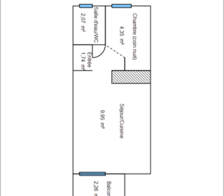  Appartement � vendre 1 pi�ce 18 m�