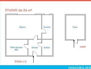  Appartement � vendre 1 pi�ce 26 m�