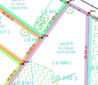  Terrain � vendre 1192 m�