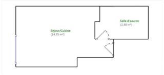  Appartement � vendre 1 pi�ce 17 m�