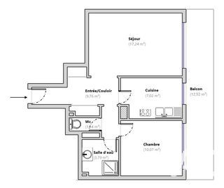  Appartement � vendre 2 pi�ces 49 m�