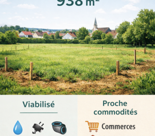  Terrain � vendre 938 m�