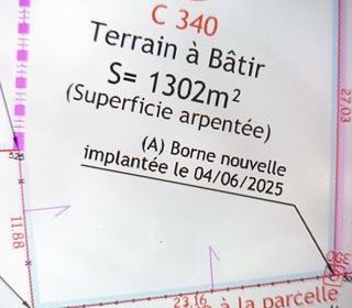  Terrain � vendre 1302 m�