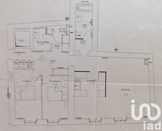  Appartement � vendre 3 pi�ces 89 m�