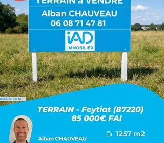  Terrain � vendre 1257 m�