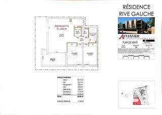  Appartement � vendre 3 pi�ces 65 m�