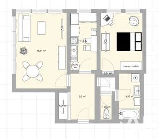  Appartement � vendre 2 pi�ces 51 m�