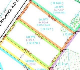  Terrain � vendre 640 m�