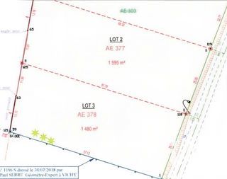  Terrain � vendre 1480 m�
