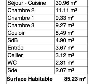  Maison � vendre 4 pi�ces 85 m�