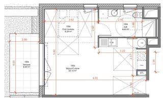  Appartement � vendre 2 pi�ces 40 m�