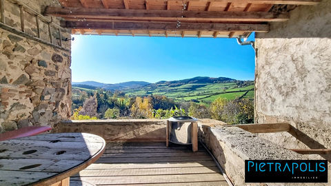   Corps de Ferme r�nov� Charmant avec Vue Panoramique Maison - 6 pi�ce(s) - 220 m�