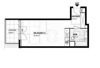  Appartement � vendre 1 pi�ce 33 m�