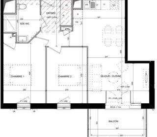  Appartement � vendre 3 pi�ces 58 m�