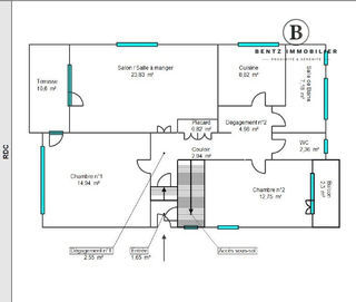  Maison � vendre 3 pi�ces 83 m�