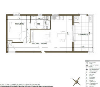  Appartement � vendre 2 pi�ces 43 m�