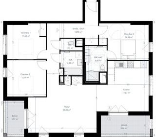  Appartement � vendre 4 pi�ces 113 m�