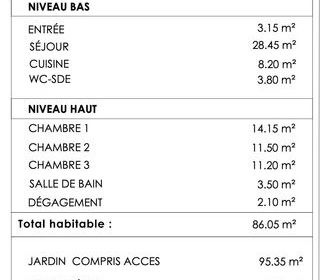  Maison � vendre 4 pi�ces 86 m�