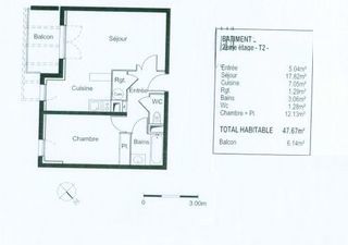  Appartement � vendre 2 pi�ces 48 m�