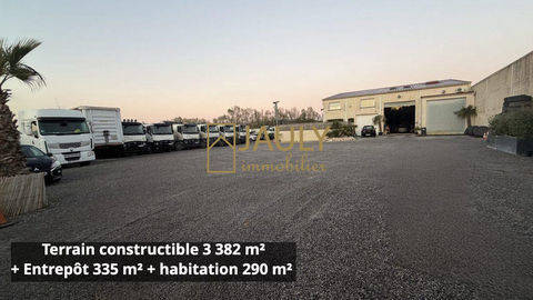 TERRAIN 3 382 m&sup2; Const. + Entrepot + logement F8 1500000 77124 Penchard