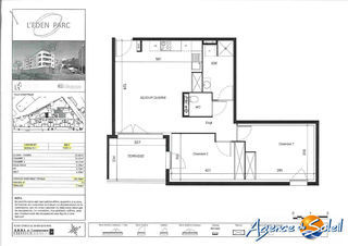  Appartement � louer 3 pi�ces 55 m�