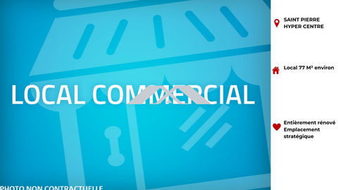CESSION DROIT AU BAIL- LOCAL 77 M&sup2; SAINT PIERRE 27000 97410 Saint-pierre