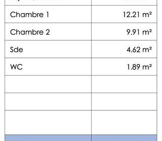  Appartement � vendre 3 pi�ces 58 m�