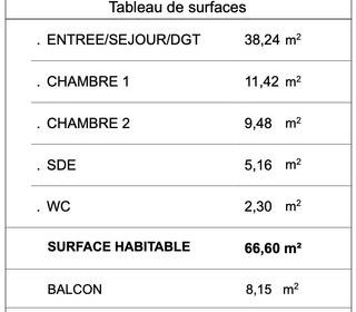  Appartement � vendre 3 pi�ces 67 m�