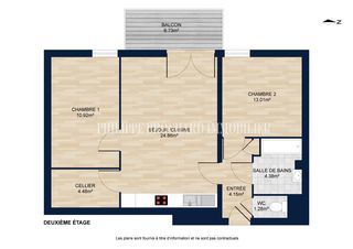  Appartement � vendre 3 pi�ces 63 m�