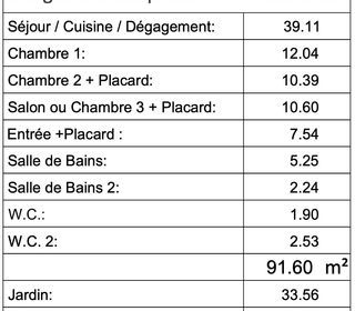  Appartement � vendre 4 pi�ces 92 m�