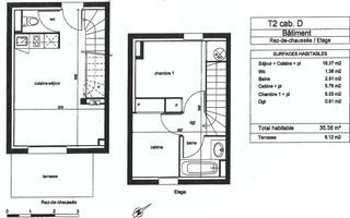  Appartement � vendre 2 pi�ces 35 m�