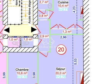  Appartement � vendre 2 pi�ces 49 m�