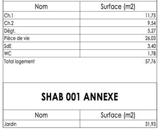  Appartement � vendre 3 pi�ces 58 m�