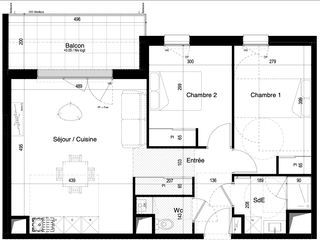  Appartement � vendre 3 pi�ces 1 m�