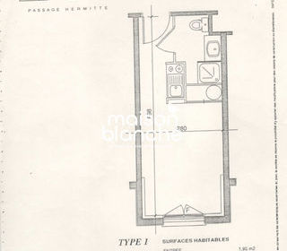  Appartement � vendre 1 pi�ce 19 m�