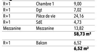  Appartement � vendre 3 pi�ces 59 m�