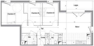  Appartement � vendre 4 pi�ces 75 m�